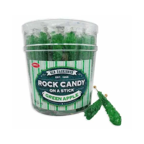 Rock Green Apple Candy On A Stick