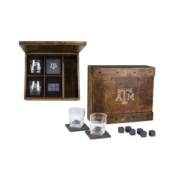 Rocks Glass Gift Set • Aggies Tx A&m For Whiskey