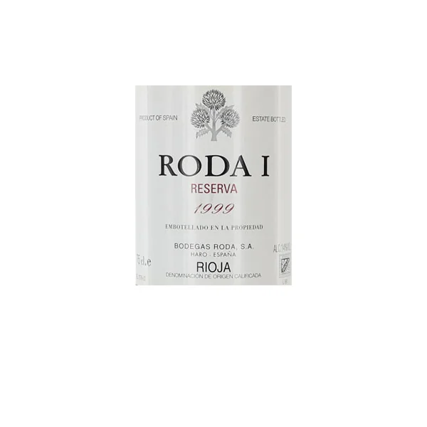 Roda Rioja Roda I Reserva 1999
