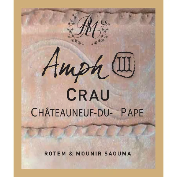 Rotem & Mounir Saouma Chateauneuf du Pape Les Amphoraes 2019 750ml