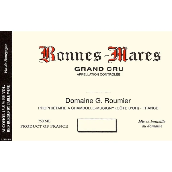 Roumier Bonnes Mares Grand Cru 2002