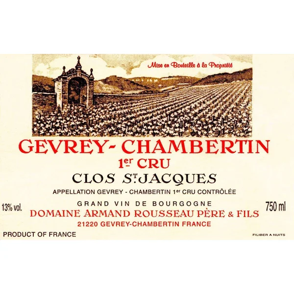 Rousseau Gevrey-Chambertin 1er cru Clos St Jacques 2001