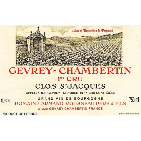 Rousseau Gevrey-Chambertin 1er cru Clos St. Jacques 2018