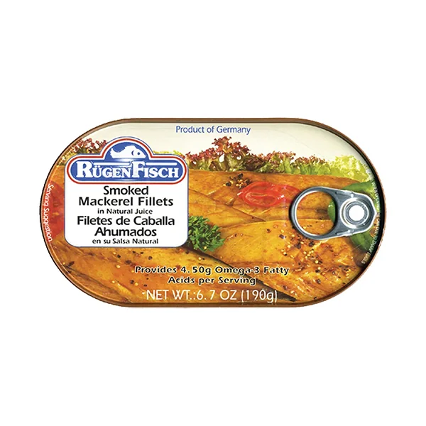 Rugenfisch Mackerel Fillets • Smoked In Brine & Juice