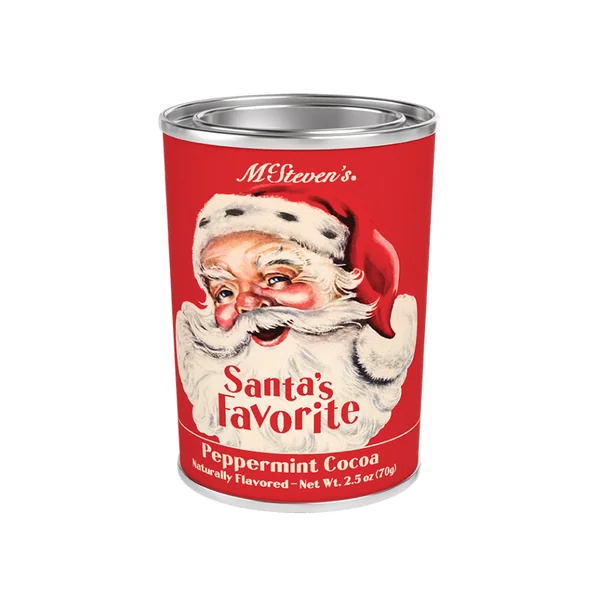 Santa’s Peppermint Vintage Tin • Peppermint Cocoa