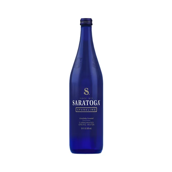 Saratoga Spring Water • Sparkling 28oz Glass