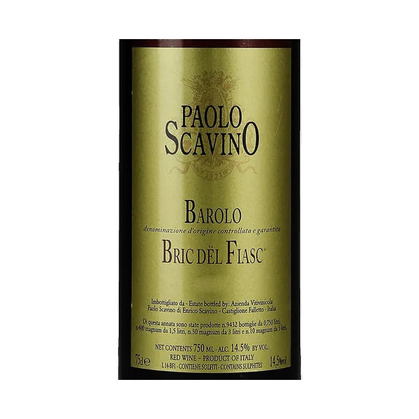 Scavino Barolo Bric del Fiasc 1996 1.5L