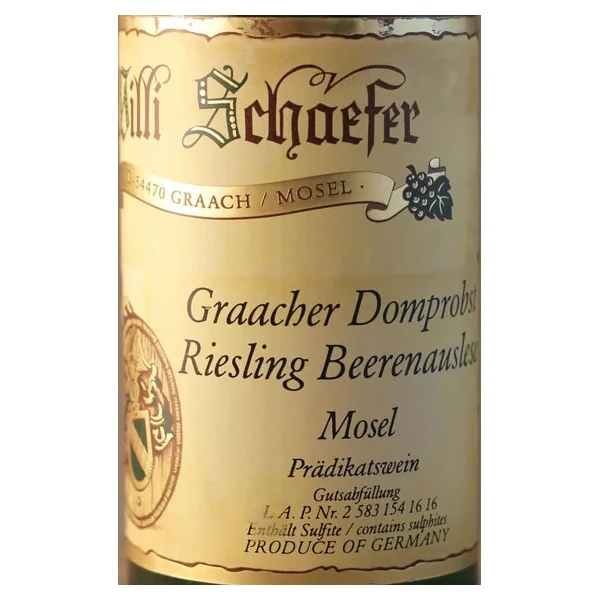 Schaefer/Willi Riesling Beerenauslese Graacher Domprobst #16 2018
