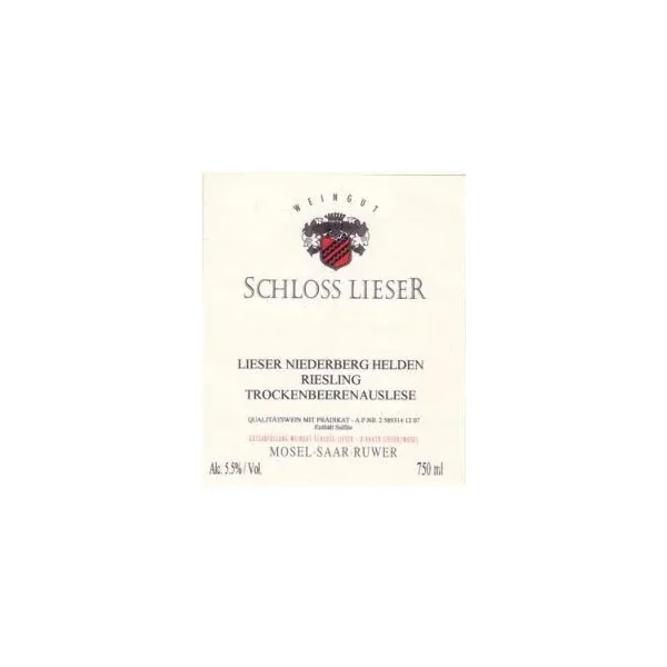 Schloss Lieser Riesling TBA Niederberg Helden 2017 375ml