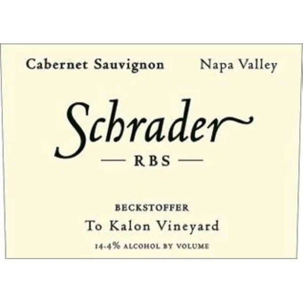 Schrader Cabernet Sauvignon Napa Valley Beckstoffer To Kalon RBS 2019