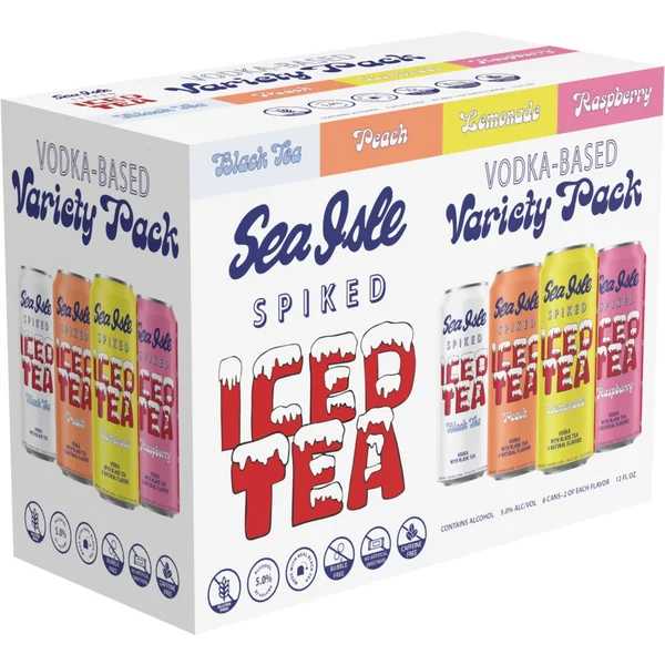 Sea Isle Spiked Vodka Iced Tea Variety Pack 8x355 mL Cans