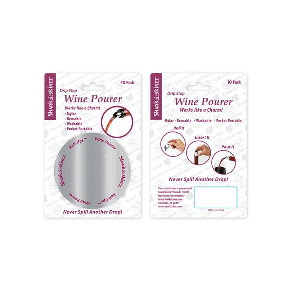 Shark Skinzz Drip Stop Mylar Wine Pourer
