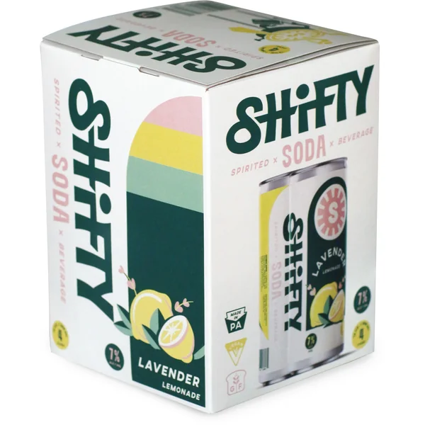 Shifty Lavender Lemonade Vodka Soda 4x355mL Cans