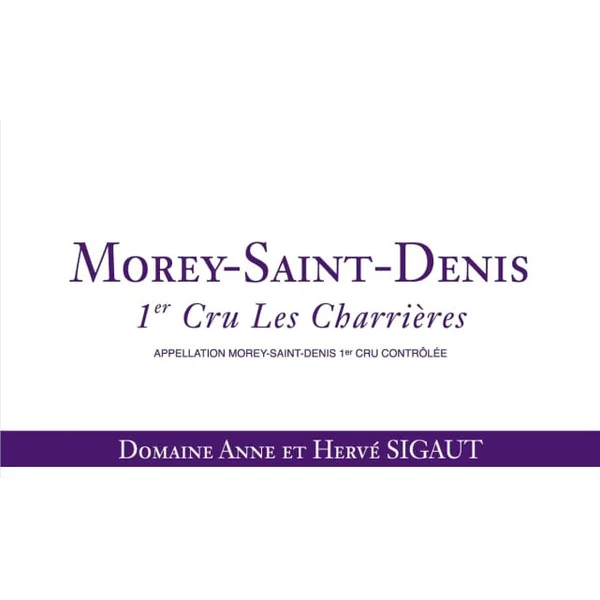 Sigaut/Anne & Hervé Morey-St-Denis 1er cru Les Charrières 2019