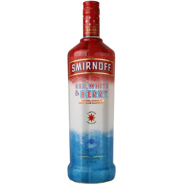 Smirnoff Red, White and Berry Vodka / Ltr