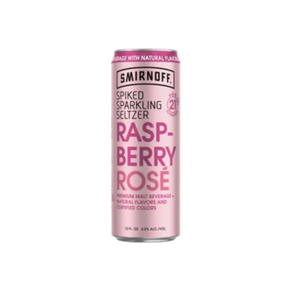Smirnoff Spiked Sparkling Seltzer Raspberry Rosé