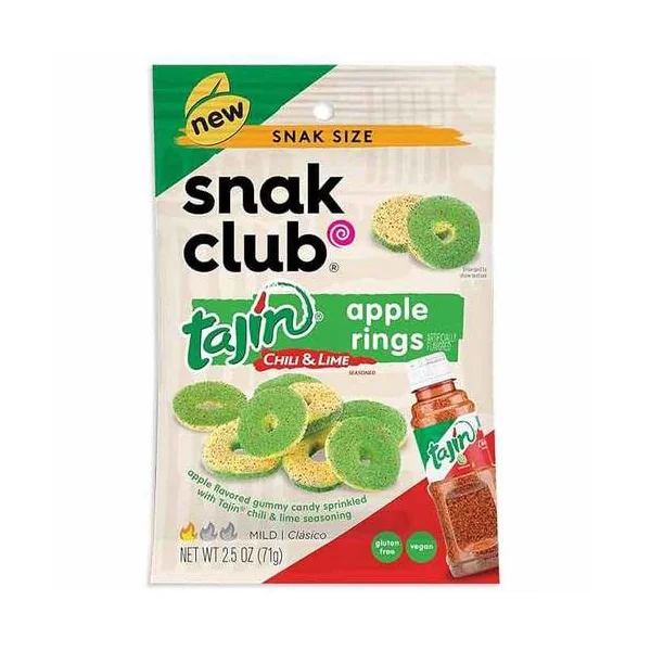 Snak Club Tajin Chili & Lime Bag • Apple Rings