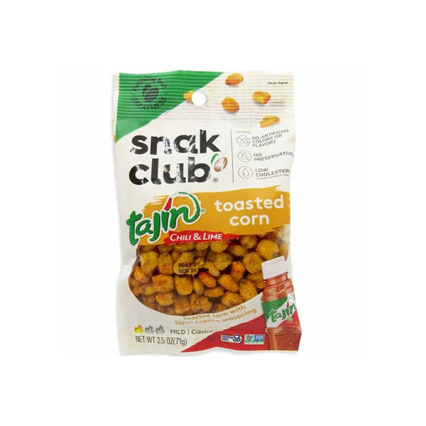 Snak Club Tajin Chili & Lime Bag • Toasted Corn