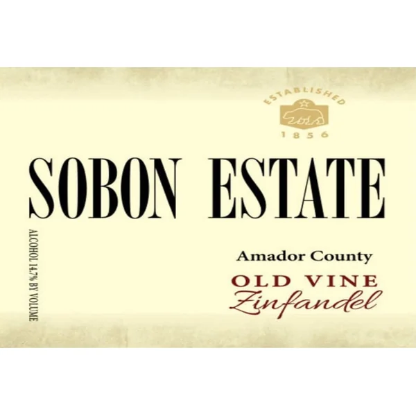 Sobon Estate Zinfandel Amador County Old Vine 2018