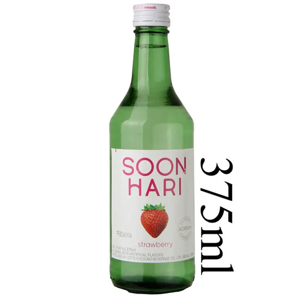 SoonHari Strawberry Soju (Half Bottle) / 375mL