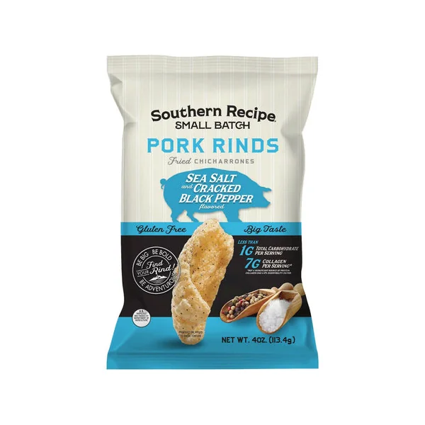 Southern Recipe • Pork Rinds Sea Salt & Black Pepper