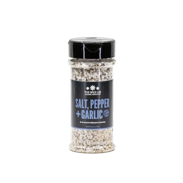Spice Lab Salt Pepper & Garlic In Shaker Jar