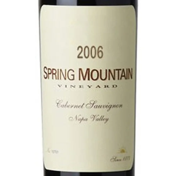 Spring Mountain Vineyard Cabernet Sauvignon Napa Valley 2006