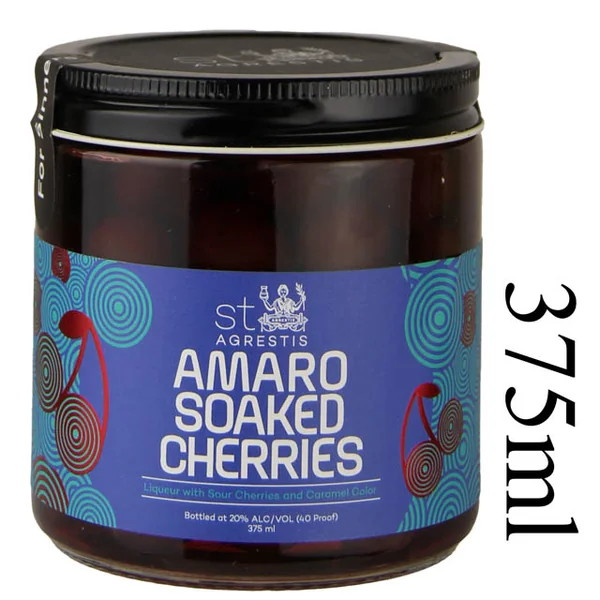 St. Agrestis Amaro Soaked Cherries - (Half Bottle) / 375mL