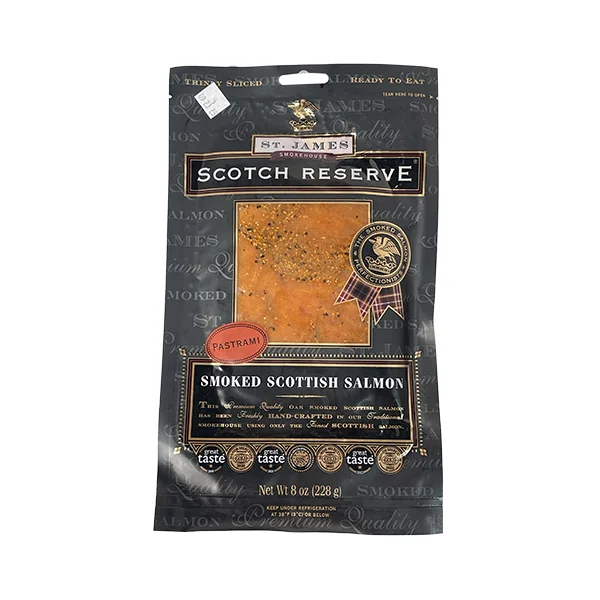 St. James Cold Smoked Salmon • Pastrami 8oz