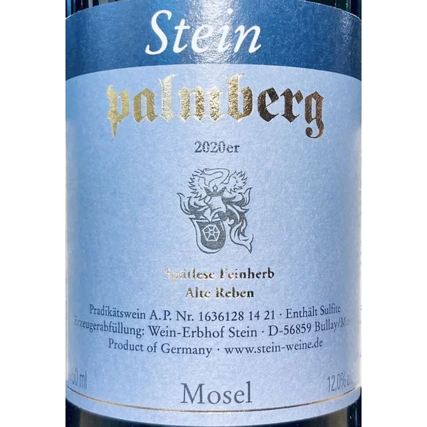 Stein Riesling Spätlese Palmberg Alte Reben feinherb 2020