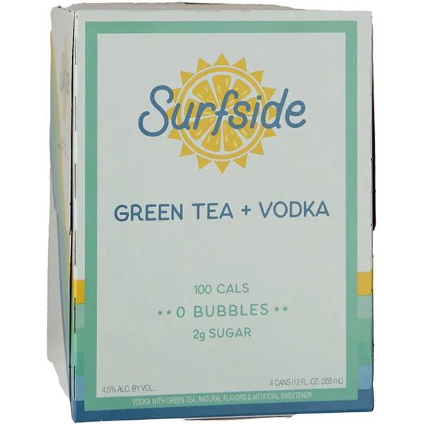 Surfside Green Tea Vodka 4Pk / 4-355mL