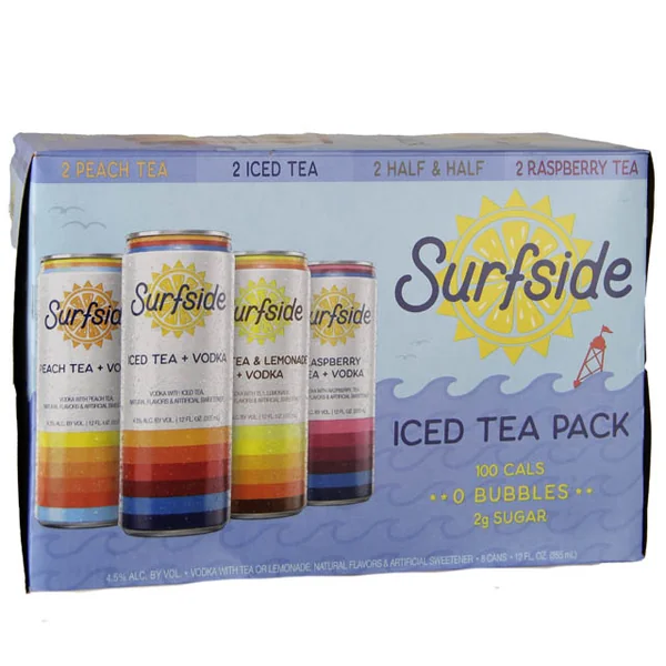 Surfside Iced Tea Variety Vodka 8Pk / 8-355mL