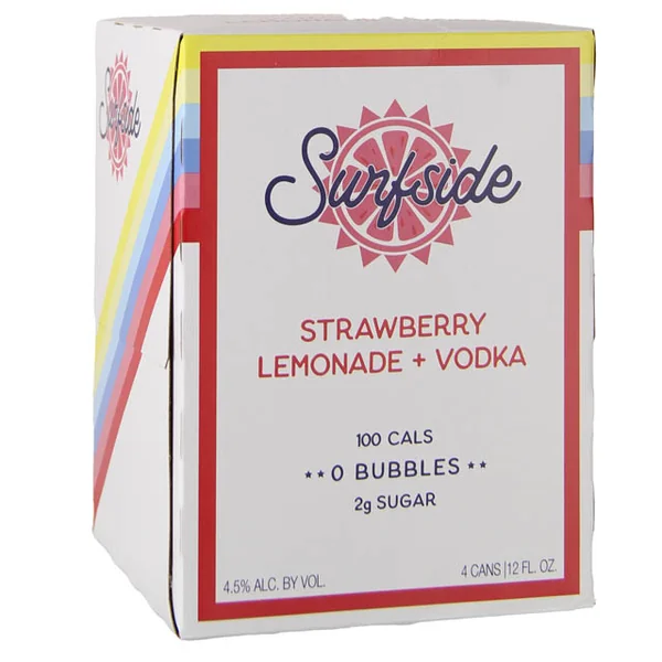 Surfside Strawberry Lemonade Vodka 4Pk / 4-355mL