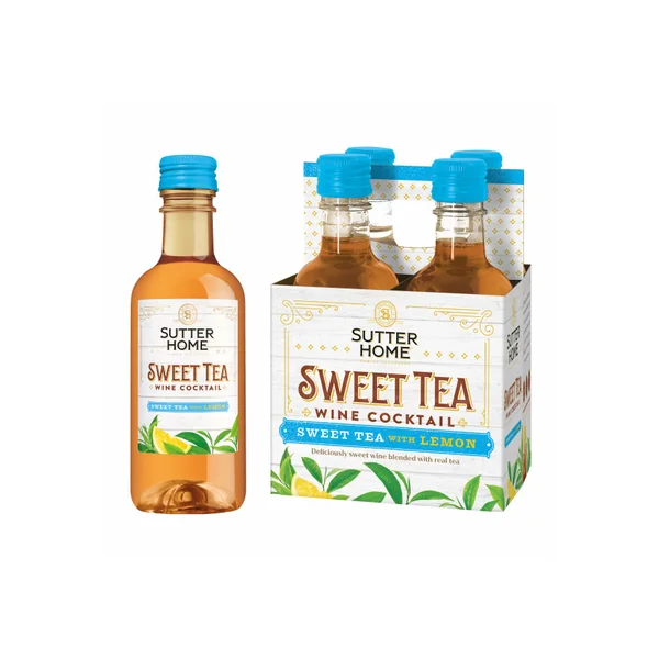 Sutter Home Sweet Tea With Lemon Wine Cocktail 4pk 187ml