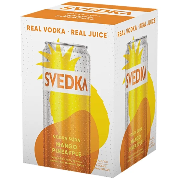 Svedka Mango Pineapple Vodka Soda 4x355 mL Cans