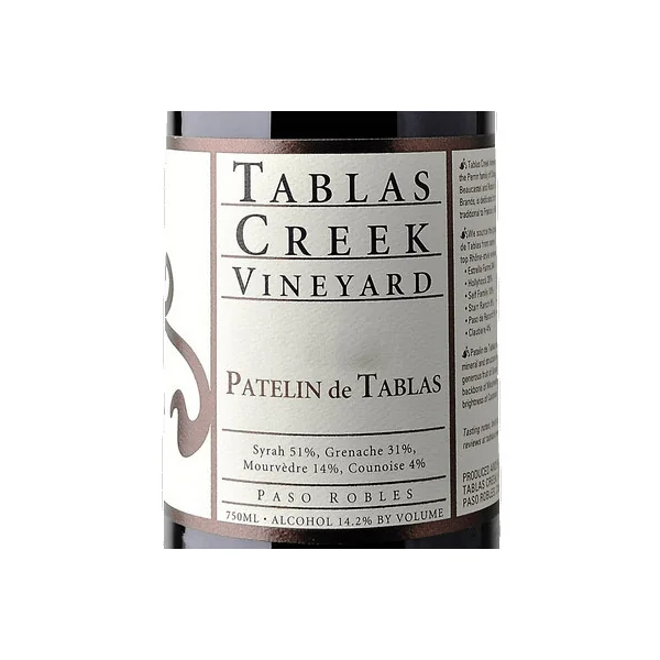 Tablas Creek Patelin de Tablas Rouge Paso Robles 2018