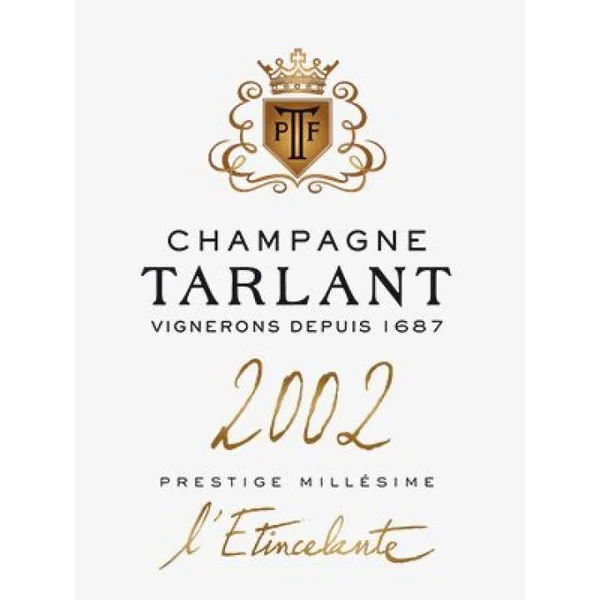 Tarlant Brut Prestige Champagne l'Etincelante 2002