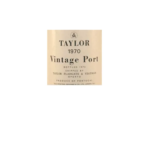 Taylor Fladgate Vintage Port 1970
