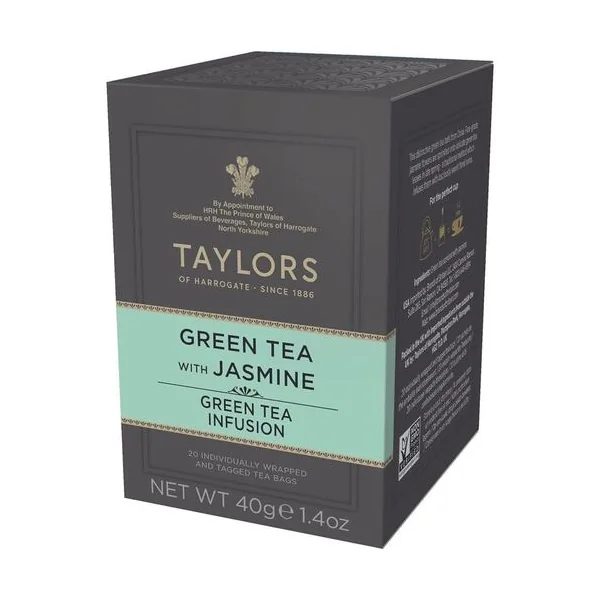 Taylors Of Harrogate Tea Bags • Green Tea Jamine