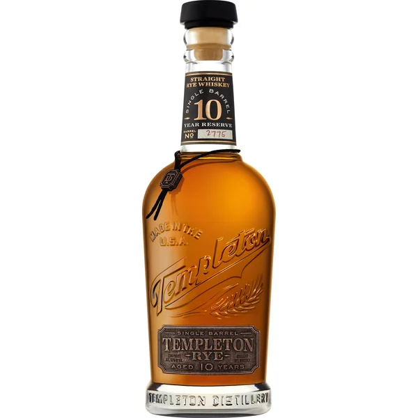 Templeton Straight Rye Whiskey 10 Year Old
