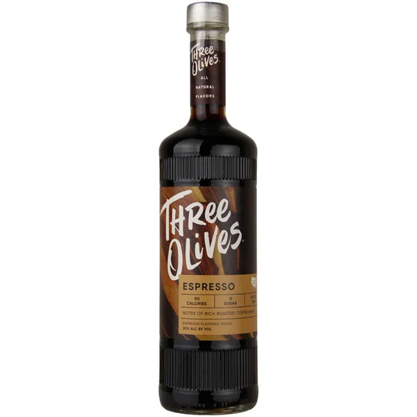 Three Olives Espresso Flavored Vodka / Ltr