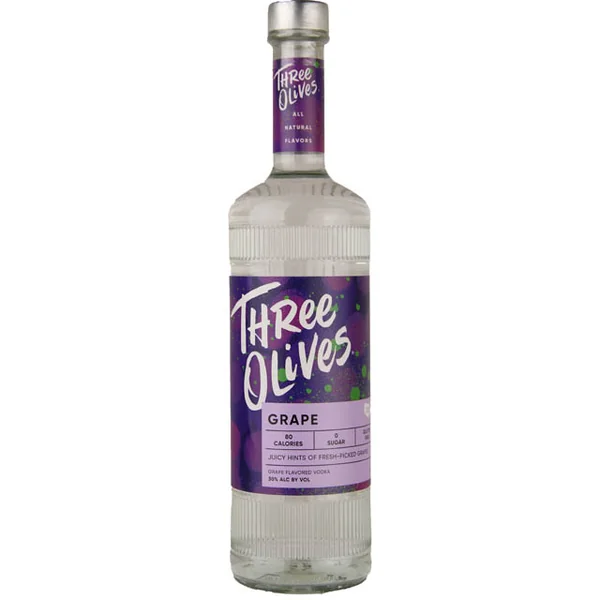 Three Olives Grape Flavored Vodka / Ltr