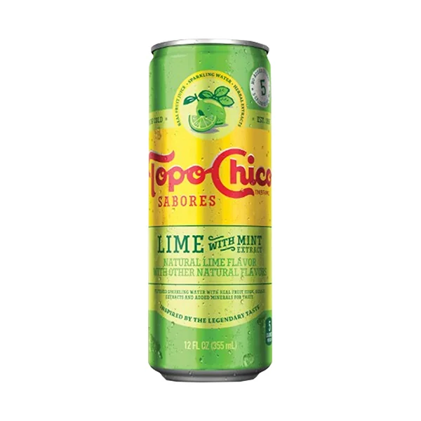 Topo Chico Sabores • Single Lime Mint Can