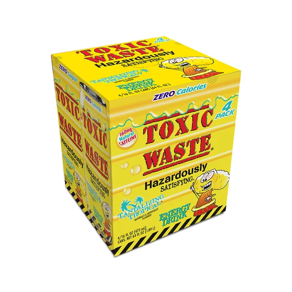 Toxic Waste Energy Drink • Tantalizing Tropic 4pk
