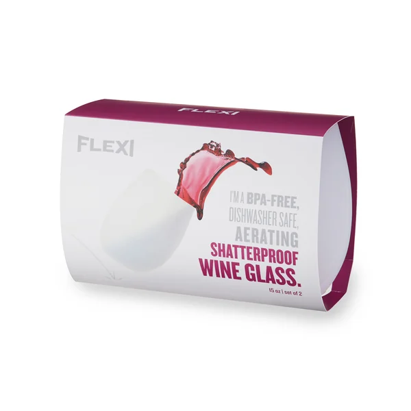 True Cup • Flexi Silicone Wine Tumbler 15 oz 2 Pack