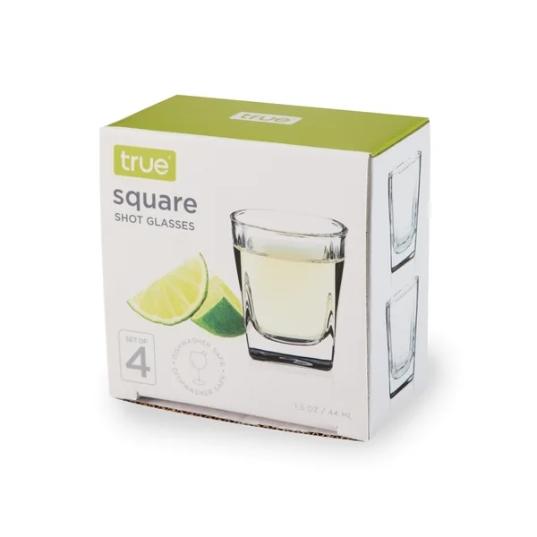 True Shot Glass • Square 1.5 oz Set 4