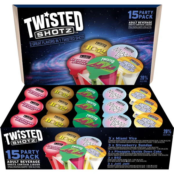 Twisted Shotz Party Pack 15x25 mL Variety Pack