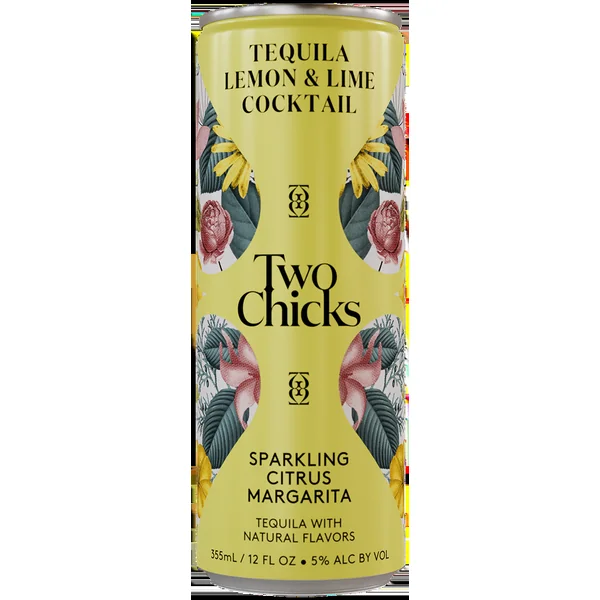Two Chicks Citrus Margarita Sparkling Cocktail Can