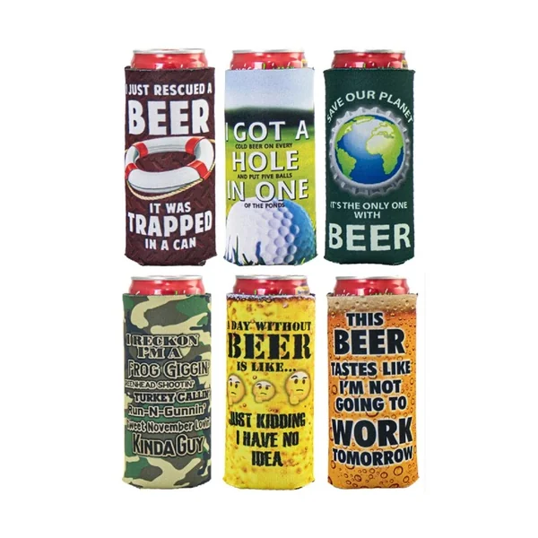 Us Poly Can Sleeve • Slim Funny Beer Assortment