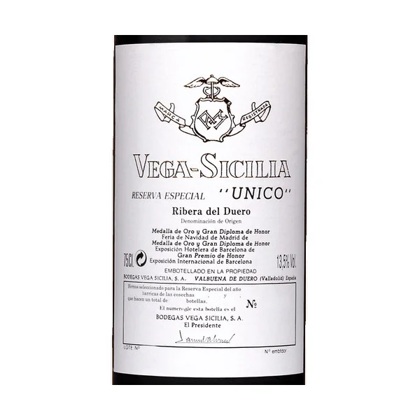 Vega Sicilia Único Reserva Especial 2021 Release (2009, 2010, 2011)